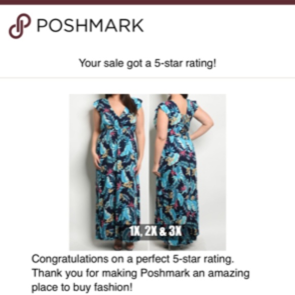 Navy & Mint Tropical print maxi dress - Picture 3 of 6